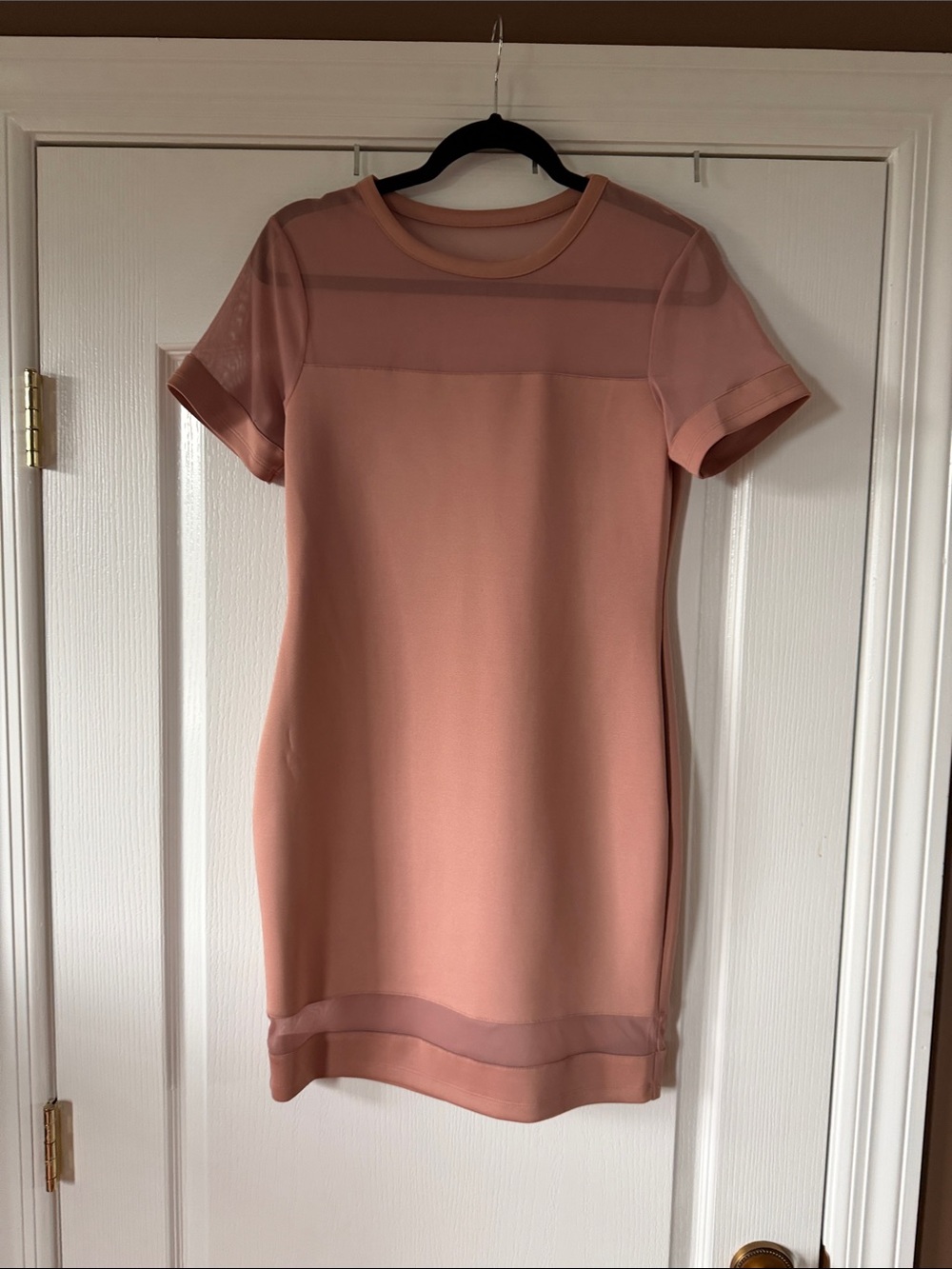 Storm Mini Sheath Dress in Dusty Pink